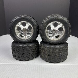 4x Traxxas Sporttraxx Talon Stampede 2wd 1/10 Monster Truck Tires & Wheels 12mm